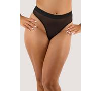 Playful Promises Icon Black High Waist Thong - Black - 8