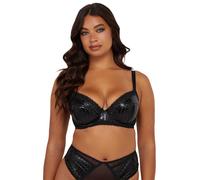 Playful Promises Jacinda Embroidered Dd+ Bra 36DD Black