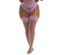 Playful Promises Lilac Seamed Stockings - Sheer 15 Denier Hosiery with Dark Back Seam, Reinforced Heel and Toe - Elegant Retro Inspired Stockings for Women in Soft Pastel Lilac