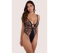 Playful Promises Lilith Black Graphic Embroidery Body - 46H - Romantic, Special Occasion, Party - Black