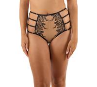 Playful Promises Octopus Black Embroidery 'high Waist Brief' Black