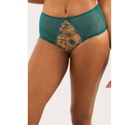 Playful Promises Olivia Teal Embroidery High Waist Brief - Teal - 20