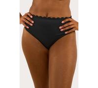 Playful Promises Peek & Beau Exclusive Mix And Match Scallop High Leg Bikini Bottom - Black - 12