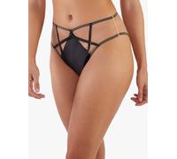 Playful Promises Women's Ramona Black Mesh High Waisted Brief | Size: 24 Playful Promises Black 24