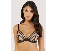 Playful Promises Ramona Black Plunge Bra - Black - 38FF