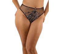 Playful Promises Women's Ramona Leopard High Waist 'Brief' | Size: 12 Playful Promises Multicolor 12
