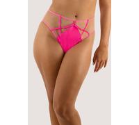 Playful Promises Ramona Neon Pink High Waist Brief - Neon Pink - 18