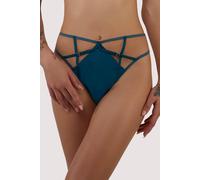 Playful Promises Women's Ramona Teal High Waist Thong | Size: 24
