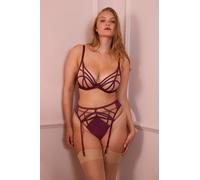 Playful Promises Ramona Wine Plunge Bra - Wine - 44C