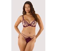 Playful Promises Ramona Wine Thong - Wine - 8