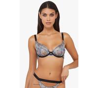 Playful Promises Talia Renaissance Printed Mesh Bra Multi 36DD