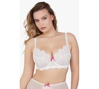 Playful Promises Women's Camille White Broderie Balconette Bra | Size: 38DD Playful Promises White 38DD