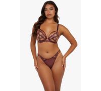 Playful Promises Cassia Wine Custom Embroidery Closed Brief In Red Red 18