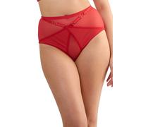 Playful Promises Eddie Ruby Red Crossover High Waist Brief 12 Red