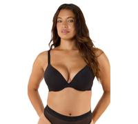 Playful Promises Icon Black Microfiber Moulded Cup Bra 38E Black