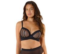 Playful Promises Women's Icon Black 'Sheer Plunge Bra' | Size: 44D Playful Promises Black 44D