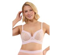 Playful Promises Women's Icon Blush Pink Sheer 'Plunge Bra' | Size: 40E Playful Promises Pink 40E