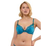 Playful Promises Mariposa Teal Butterfly Embroidery Bra 40FF Green