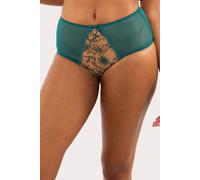 Playful Promises Olivia Teal Embroidery High Waist Brief - Teal - 20