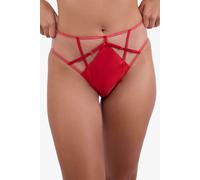 Playful Promises Women's Ramona Ruby Red High Waist Brief | Size: 12 Playful Promises Red 12
