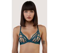 Playful Promises Women's Ramona Teal Plunge Bra | Size: 34A