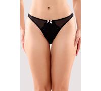 Playful Promises Women's Stephanie Black Lace Thong | Size: 18