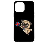 Playful Pug Puppy Soccer Dog Cartoon Fun Case for iPhone 13 Pro Max