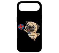 Playful Pug Puppy Soccer Dog Cartoon Fun Case for iPhone Air