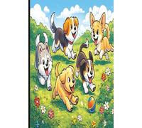 Playful Puppies Journal: Adorable College-Ruled Notebook for Notes, Dreams & Doodles