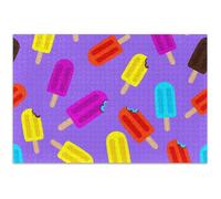 Playful Purple Popsicles Ice Cream Jigsaw Puzzles for Adults 1000 Piece Game Tech Gifts Unique Puzzle for Adults Animal Flower Art, 29.5x19.7 Inch