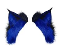 Playful Responsive Ear Hair Accessory, Black and blue | Movement Detection Feature, Cozy Plush Feel, Comfortable Wear for Long Time, Different Ages