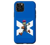 Playful Scottish Thistle Rugby Illustration Case for iPhone 11 Pro