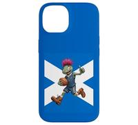 Playful Scottish Thistle Rugby Illustration Case for iPhone 14
