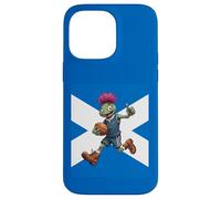 Playful Scottish Thistle Rugby Illustration Case for iPhone 14 Pro Max
