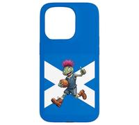 Playful Scottish Thistle Rugby Illustration Case for iPhone 15 Pro