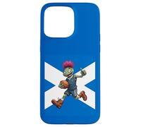 Playful Scottish Thistle Rugby Illustration Case for iPhone 15 Pro Max