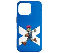 Playful Scottish Thistle Rugby Illustration Case for iPhone 16 Pro