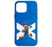Playful Scottish Thistle Rugby Illustration Case for iPhone 16 Pro Max