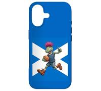 Playful Scottish Thistle Rugby Illustration Case for iPhone 17