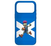Playful Scottish Thistle Rugby Illustration Case for iPhone 17 Pro Max