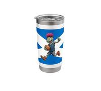 Playful Scottish Thistle Rugby Illustration Stainless Steel Insulated Tumbler