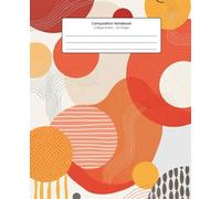 Playful Symmetry Composition Notebook - College Ruled, 120 Numbered Pages: Fun and modern abstract school notebook