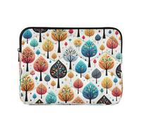 Playful Trees Computer Sleeve, Quilted 13 Inch Tablet Sleeve for Women