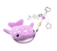 Playful Whale Styles Miniature Purse for Children Storage Container for Loose Coin and Keys Money Storage Bag Plush Wallet Fun Wallet