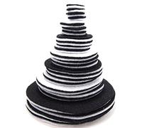 Playfully Ever After Black & White Craft Felt Circles (Mixed Size Pack - 56pc)