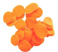 Playfully Ever After Neon Orange Craft Felt Circles (1 Inch - 100pc)