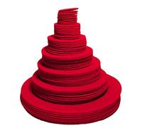 Playfully Ever After Red Stiff Felt Circle (3/4 to 4 inch Mixed Size Pack - 54pc)