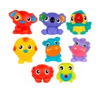 Playgro First Fun Floaties Pack, Fully Sealed Attractive Baby Bath Toy for Sensory Development and Play, Over 6 Months