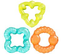 Playgro Bumpy Gums 3-Pack Water Teethers - BPA-Free Freezable Teething Toys for Babies - Soothing Textured Teething Rings for Sore Gums - Easy-to-Hold Cooling Baby Teether Set from 3 Months+