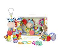 Playgro Clip Clop Sensory Garden Activity Gift Pack - Versatile Crib and Stroller Toys for Infants 0+ Months - STEM-Infused Learning for Teething & Sensory Development
